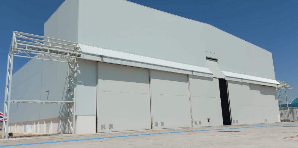 Sale a licitación la concesión del hangar de pintura del Aeropuerto de Teruel