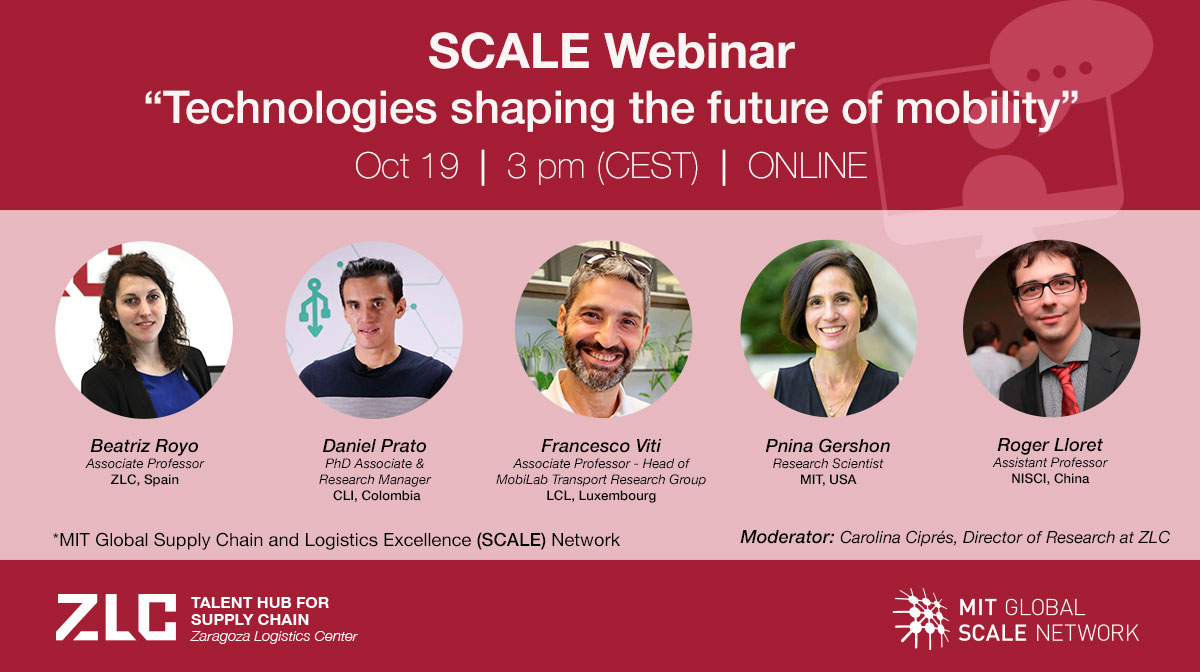 SCALE Webinar: “Technologies shaping the future of mobility”